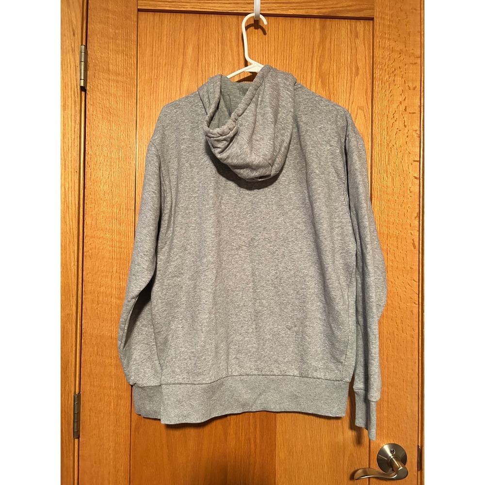 Genuine Dickies Men's Full Zip Hoodie Heather Gray Fleece Sweatshirt Size Medium - Picture 3 of 8